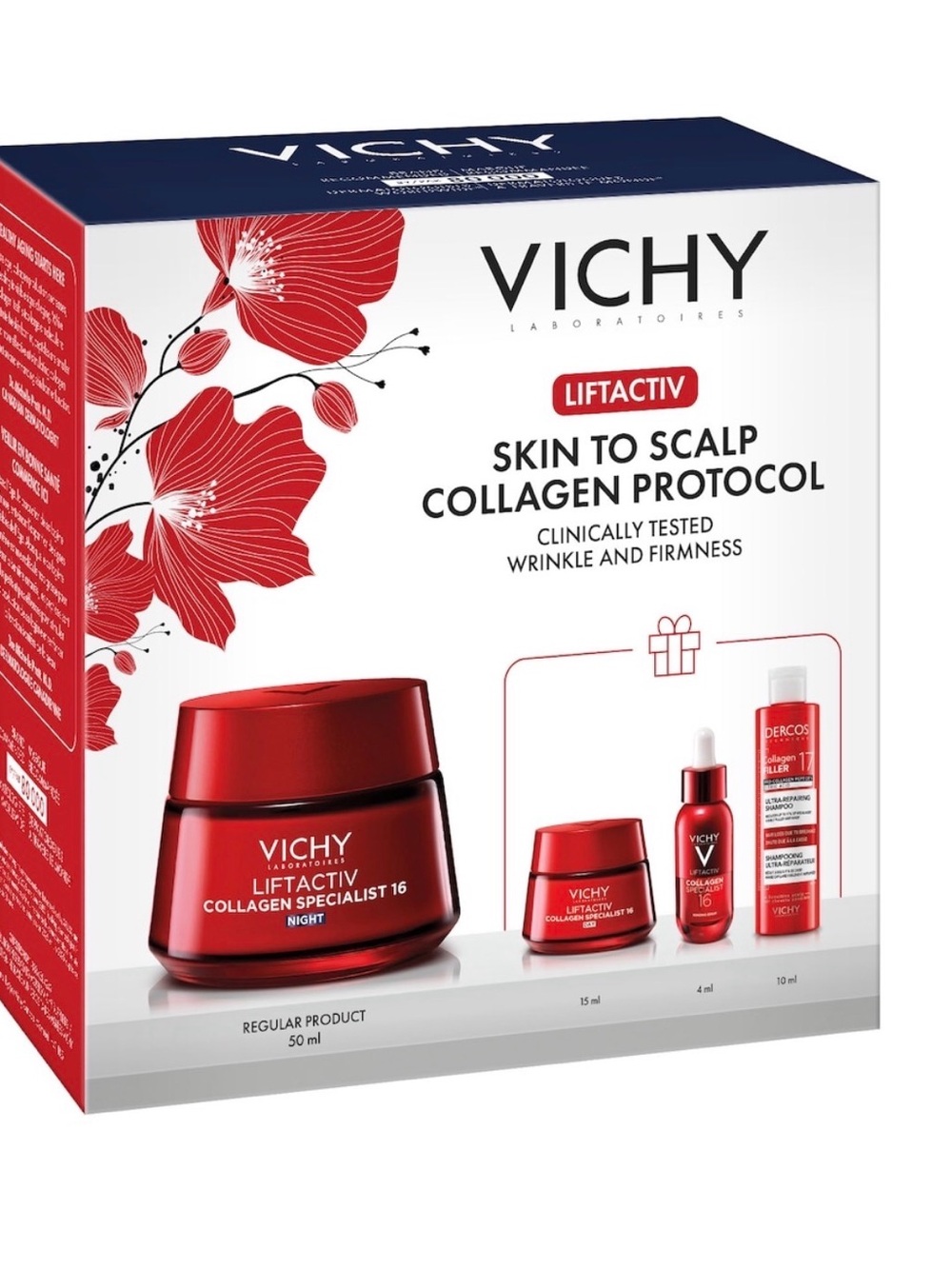 Vichy Liftactiv Skin to Scalp Collagen Protocol - Red